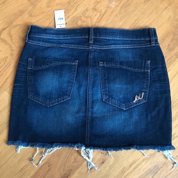 Frayed Denim Skirt - Picture 2 of 2